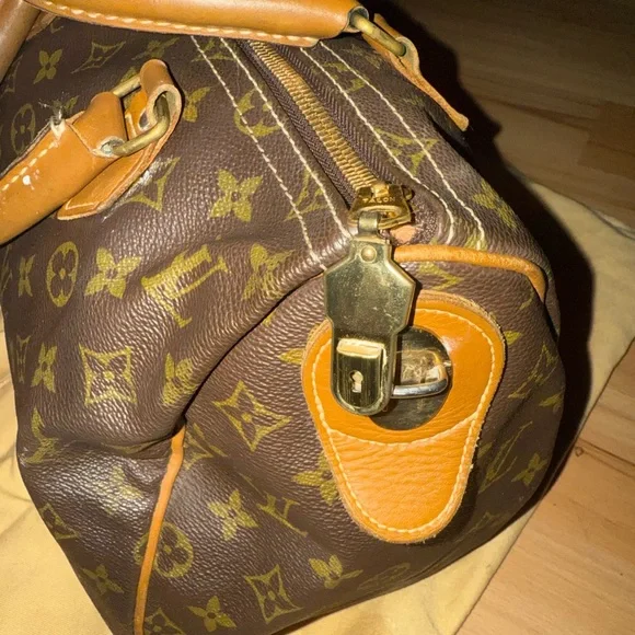 Louis Vuitton Brown Monogram Speedy Bag 30 VINTAGE - Picture 3 of 14